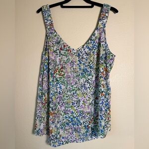 Cabi Spring Floral Tank Top, Size Large